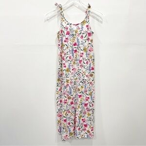 Old Navy Tie Shoulder Tiered Long Maxi Dress Floral Large 10-12